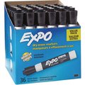 Expo Dry-erase Markers, Chisel Point, Nontoxic, 36/PK, Black SAN1920940